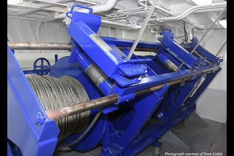 Macduff Shipyards supplied the three-drum trawl winch